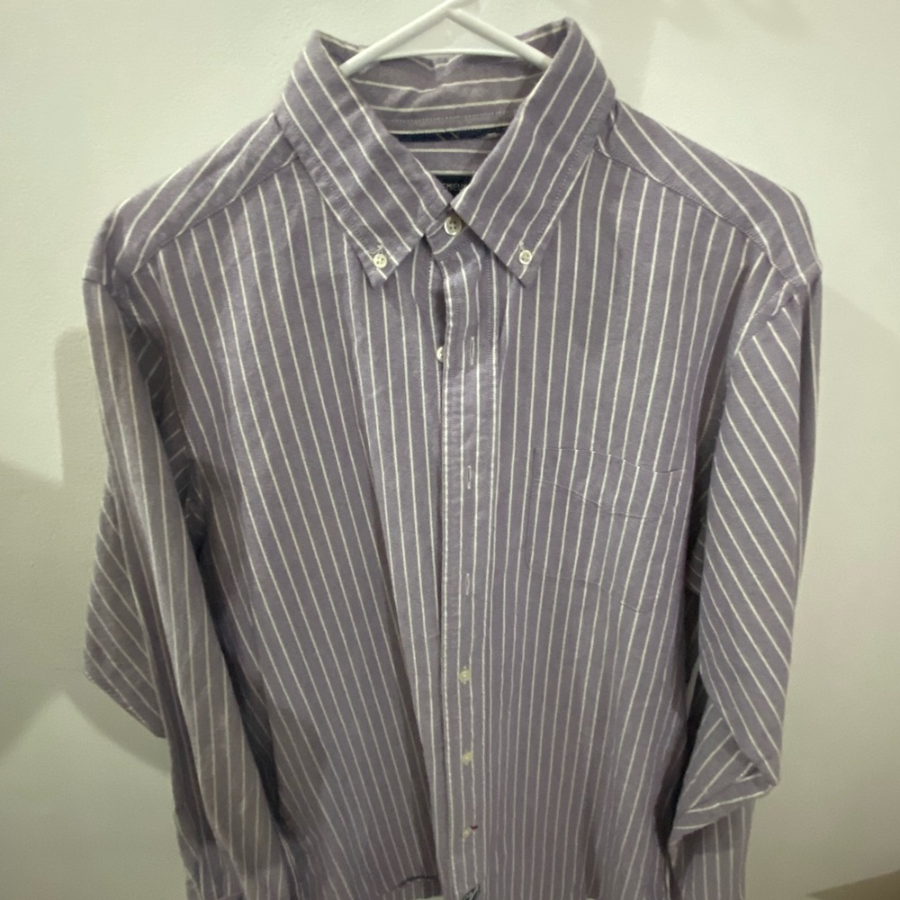 Daniel CREMIEUX casual Oxford. Soft material. Men’s M. Light purple.